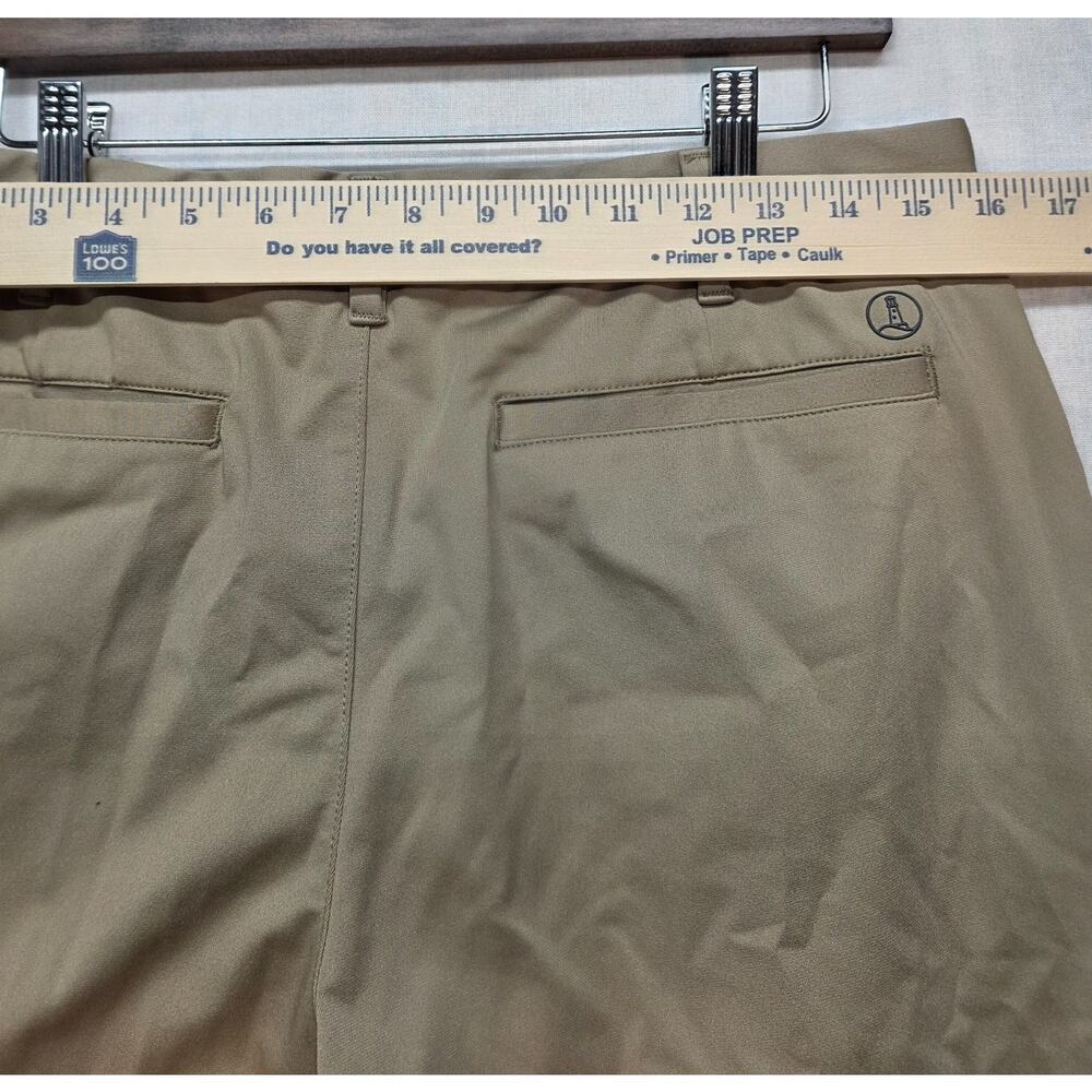 Lands' End Men's Traditional Fit Pants Size 32x34 Chino Khaki Trousers Beige Tan - Picture 8 of 9